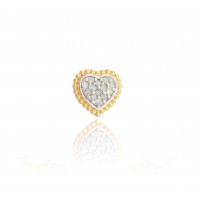 Pingente Ponto de Luz Coração Em Ouro 18k Com Diamantes